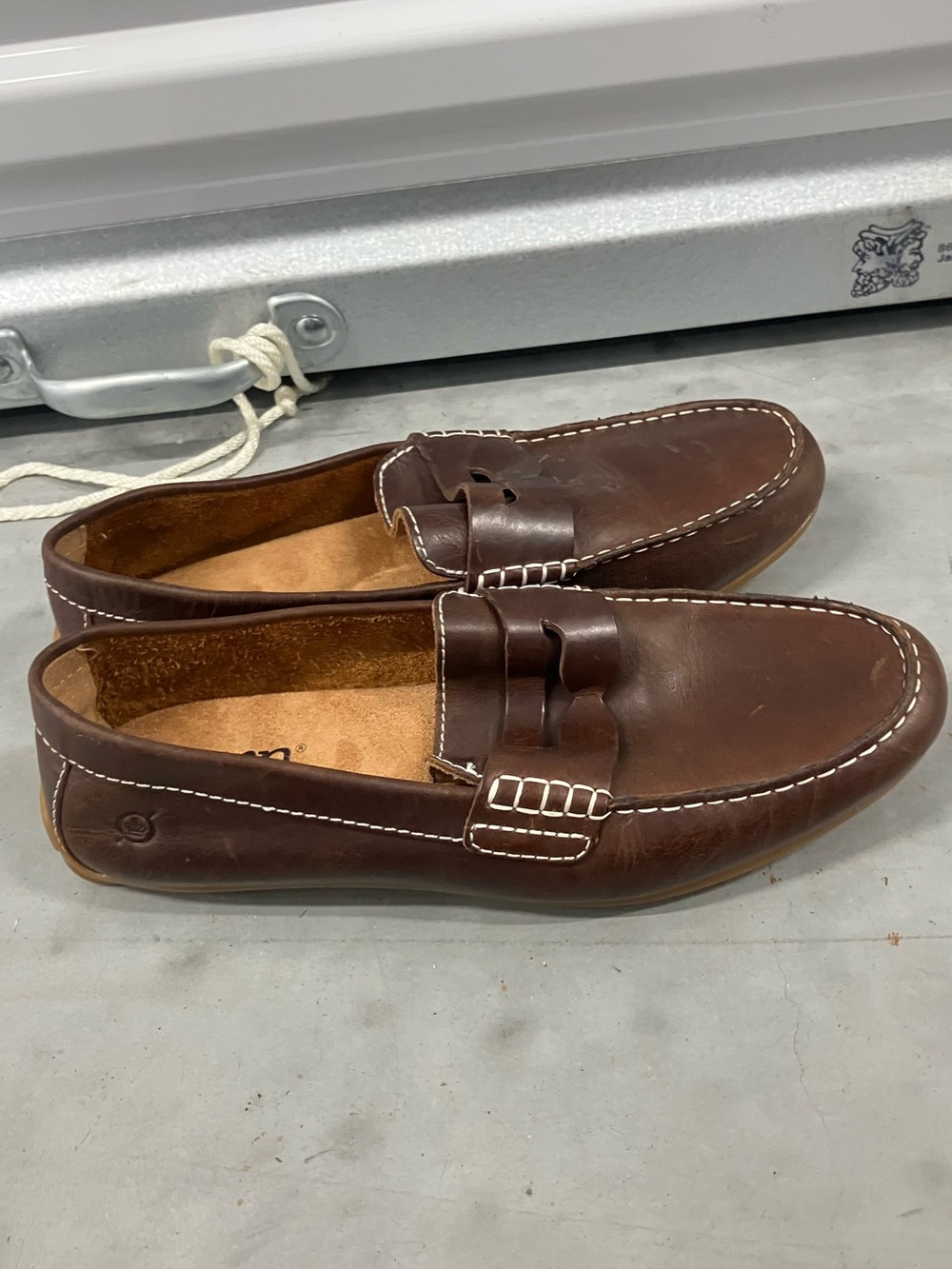 NEW BORN men's andes loafer shoes in pyramid (brown)